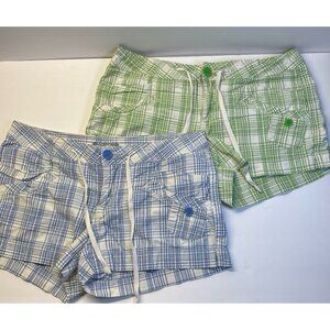 Vintage 90s Plaid‎ Shorts (size 9) ubfree BUNDLE (2)